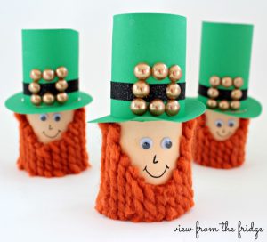 Cardboard Tube Leprechauns