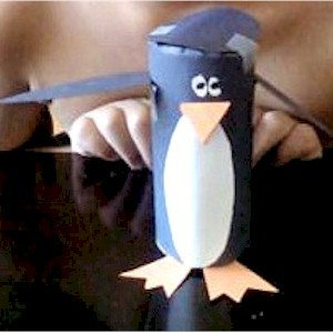 Cardboard Tube Penguin