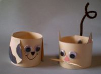 Cat and Dog Paper Crafts