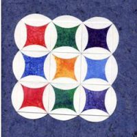 Cathedral Window Paper Quilt