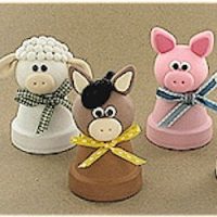 Clay Pot Farm Animals