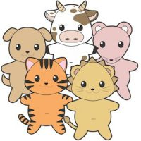 Printable Buddy Pets Paper Dolls Color