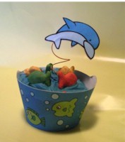 Dolphin Cupcake Decorations