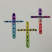 Egg Dye Craft Stick Crosses