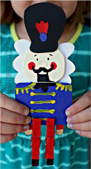 Easy Clothespin Nutcracker Craft