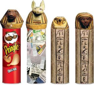 DIY egyptian canopic jars