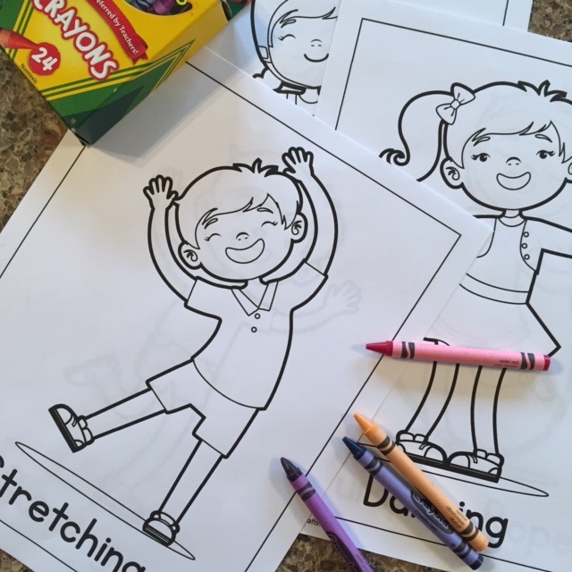 Download Physical Activity Coloring Pages