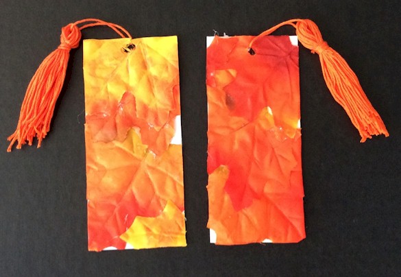 DIY Fall Leaf Bookmark