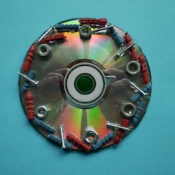 Recycled CD Coaster