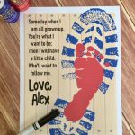 Father's Day Boot and Footprint Poem