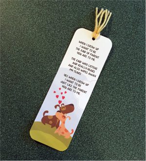 When I Grow Up Father's Day bookmark