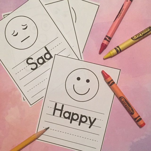 Feelings Faces Worksheet for Preschoolers