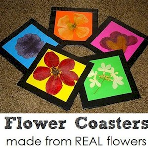 Make Flower Coasters