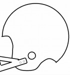 Football Helmet Stencil