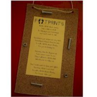 Fathers Day Footprint Card