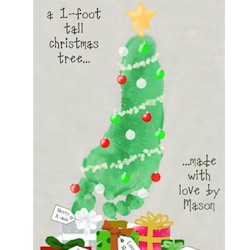 Footprint Christmas Tree
