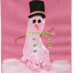 Footprint Snowman