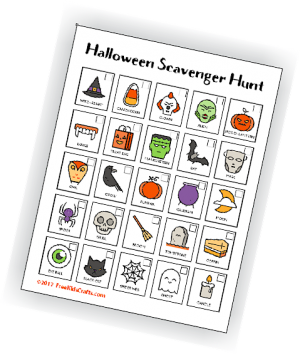 Free Printable Halloween Scavenger Hunt