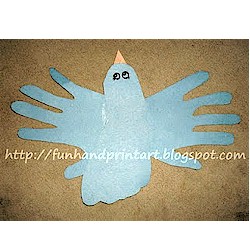 Hand and Footprint Bluebird
