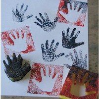 Handprint Sponge Craft