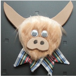 Highland Cow Face Mask – Scottish Creations