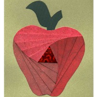 Iris Folding Apple