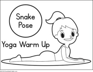 yoga warm up coloring pages