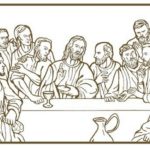 Cross and Bible Coloring Page