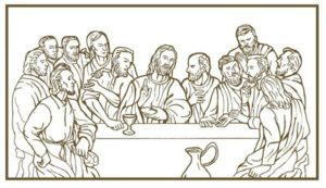 Last Supper Coloring Page