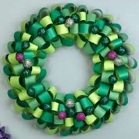 Loopy Paper Wreath