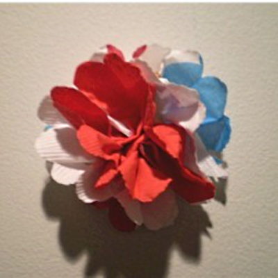 cocktail napkin turned into pretty package decoration