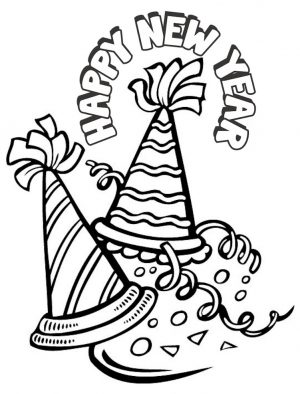 New Years Coloring Page