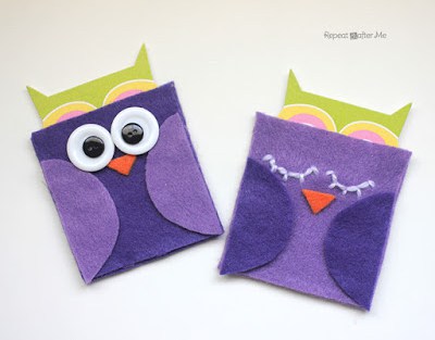Felt Owl Gift Card Holder