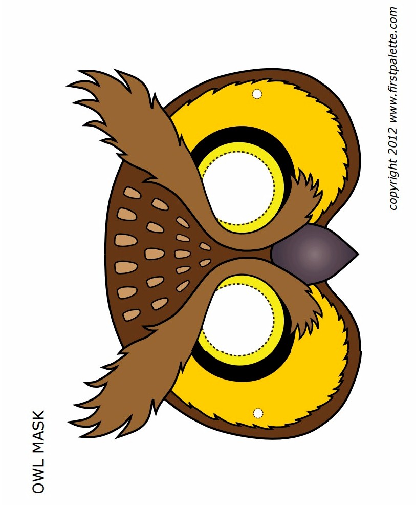 Owl Mask Template