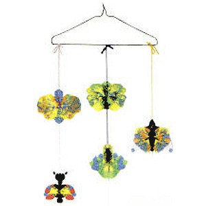 Paint Drop Butterfly Mobile Craft
