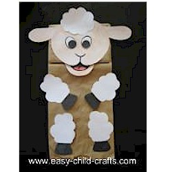 Paper Bag Lamb Puppet