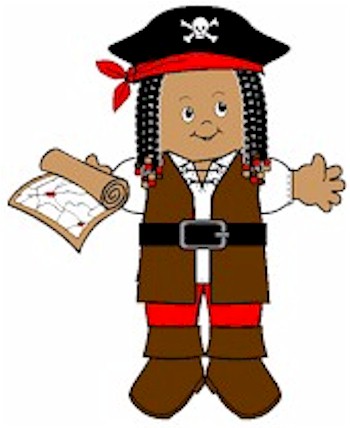Playtime Pirate Paper Doll