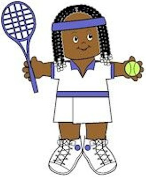 Playtime Tennis Paper Doll