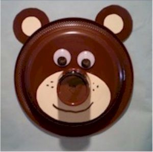 easy paper plate bear