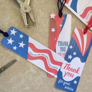 Printable Patriotic Bookmarks for young children to make.