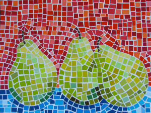 Pear Paint Chip Mosaic
