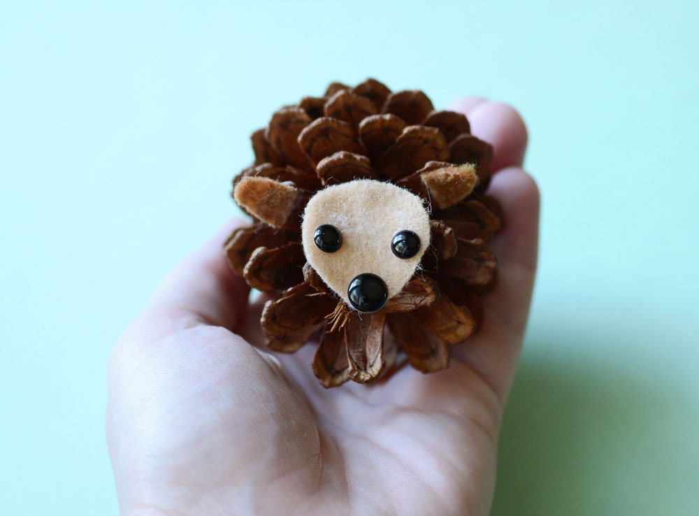 Hedgehogs From Pine Cones