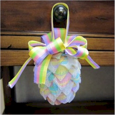 Pine Cone Shaped Easter Ornament