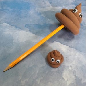 Poop Emoji Pencil Toppers