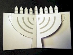 Chanukah Menorah Pop Up You Can Make