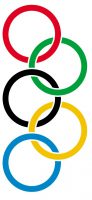 Tissue Paper Olympic Rings Craft