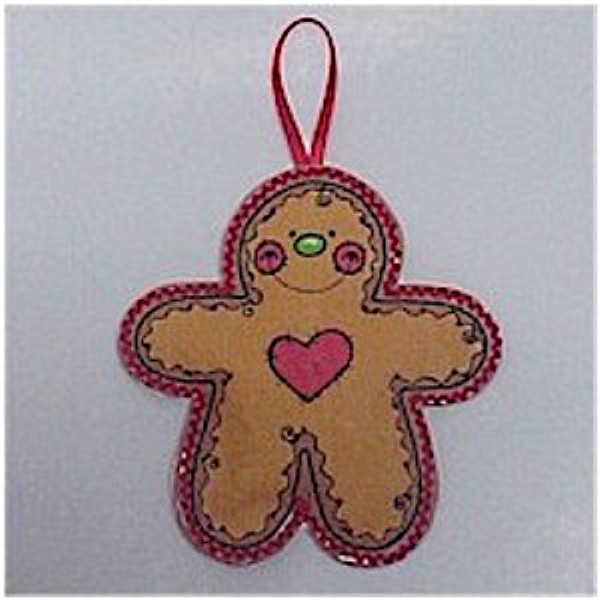 Puffy Gingerbread Ornament