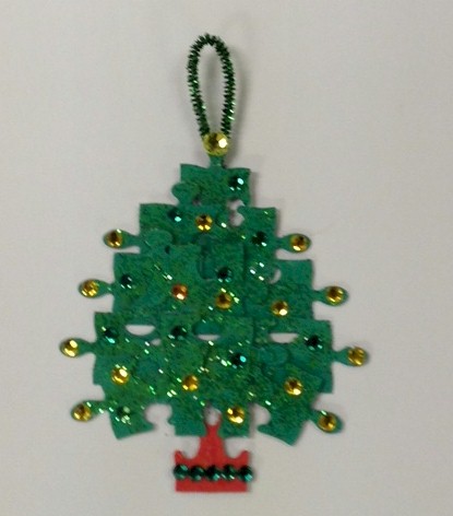 Puzzle Piece Christmas Tree