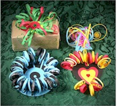 Quilled Gift Package Ornaments