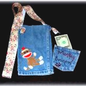 Recycled Jeans Purse and Wallet